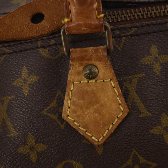 LOUIS VUITTON Monogram Speedy 35 Hand Bag M41524 LV Auth fm5101