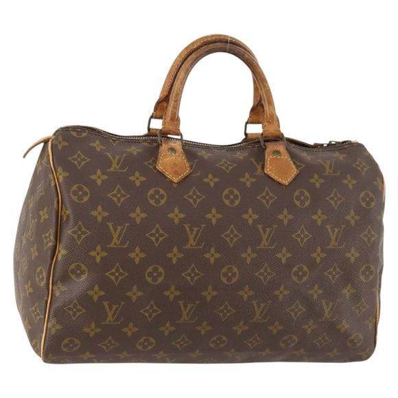 LOUIS VUITTON Monogram Speedy 35 Hand Bag M41524 LV Auth fm5101