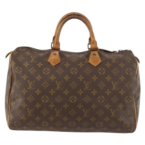 LOUIS VUITTON Monogram Speedy 35 Hand Bag M41524 LV Auth fm5101