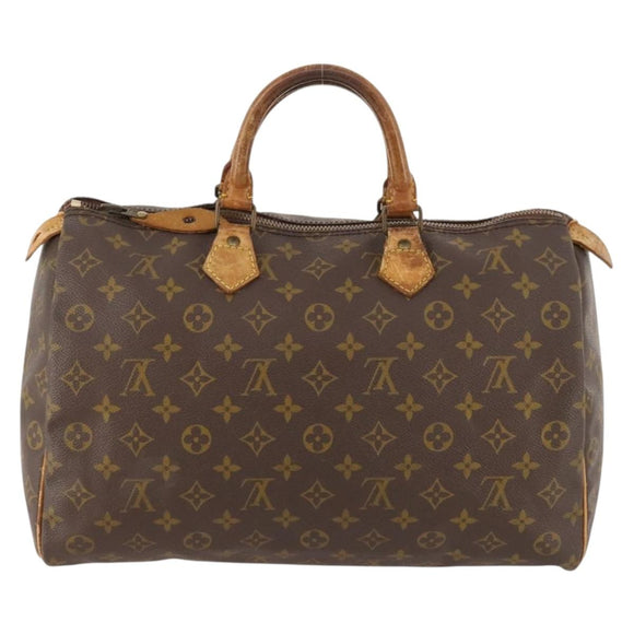 LOUIS VUITTON Monogram Speedy 35 Hand Bag M41524 LV Auth fm5101