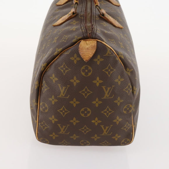 LOUIS VUITTON Monogram Speedy 35 Hand Bag M41524 LV Auth fm5101