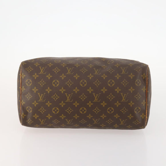 LOUIS VUITTON Monogram Speedy 35 Hand Bag M41524 LV Auth fm5101