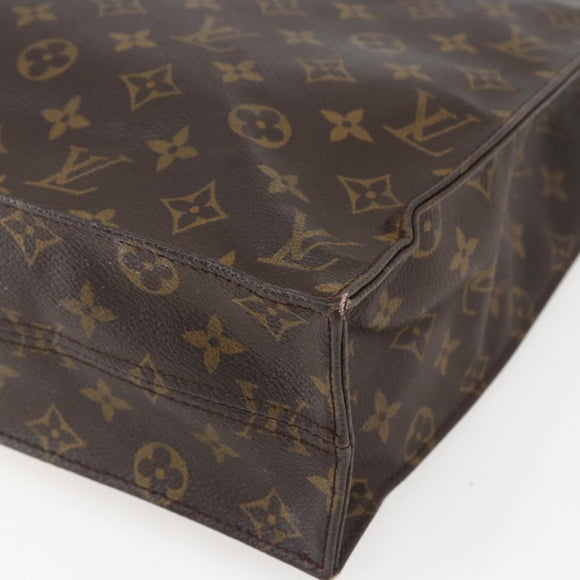 LOUIS VUITTON Monogram Sac Plat Hand Bag M51140 LV Auth fm5103