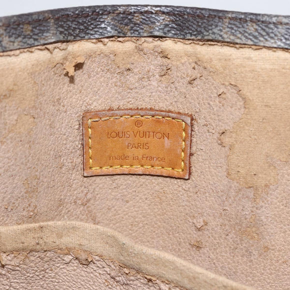 LOUIS VUITTON Monogram Sac Plat Hand Bag M51140 LV Auth fm5103