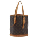 LOUIS VUITTON Monogram Bucket PM Shoulder Bag M42238 LV Auth fm5104-13