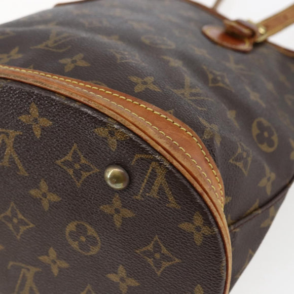 LOUIS VUITTON Monogram Bucket PM Shoulder Bag M42238 LV Auth fm5105