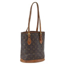 LOUIS VUITTON Monogram Bucket PM Shoulder Bag M42238 LV Auth fm5105-1