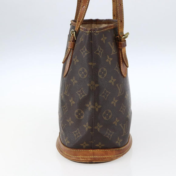 LOUIS VUITTON Monogram Bucket PM Shoulder Bag M42238 LV Auth fm5105