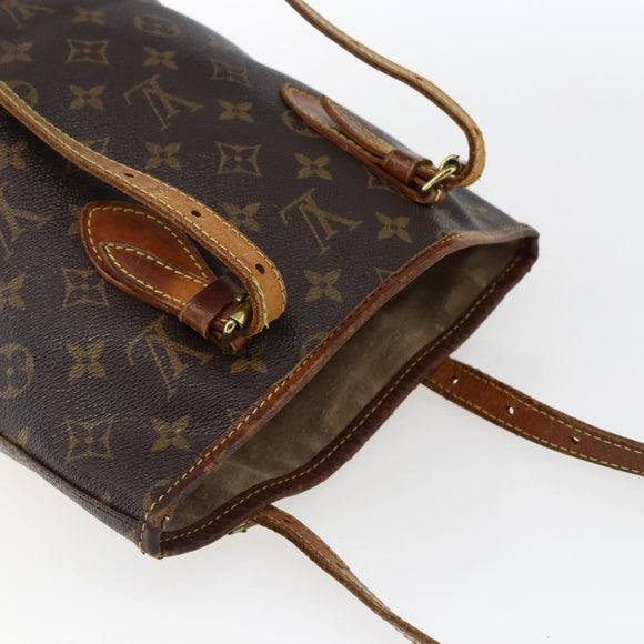 LOUIS VUITTON Monogram Bucket PM Shoulder Bag M42238 LV Auth fm5105