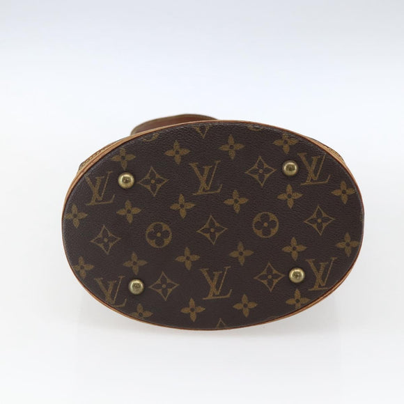 LOUIS VUITTON Monogram Bucket PM Shoulder Bag M42238 LV Auth fm5105