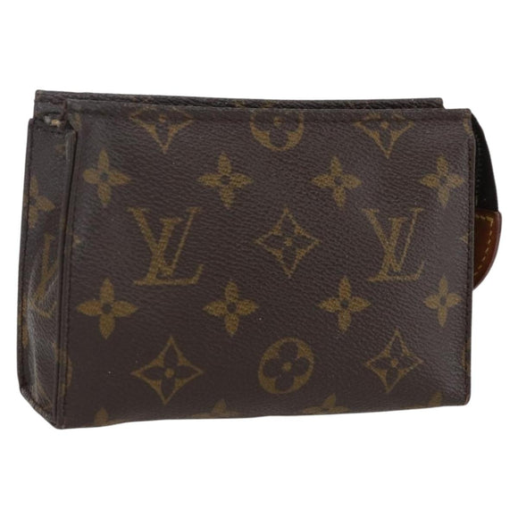 LOUIS VUITTON Monogram Poche Toilette 15 Etui M47546 LV Auth fm5107