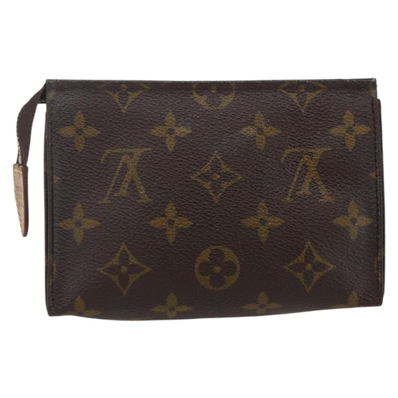 LOUIS VUITTON Monogram Poche Toilette 15 Etui M47546 LV Auth fm5107