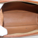 CELINE Macadam Canvas Pouch PVC Leather Brown Gold Auth fm5108-10