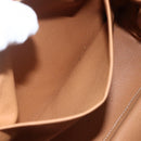 CELINE Macadam Canvas Pouch PVC Leather Brown Gold Auth fm5108-19