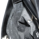 GUCCI Interlocking Bag Patent leather Black Silver 000 2023 0506 Auth fm5110-18