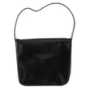 GUCCI Interlocking Bag Patent leather Black Silver 000 2023 0506 Auth fm5110-2