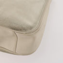 GUCCI Bamboo Shoulder Bag Suede Ivory Gold 001 2113 Auth fm5113-9
