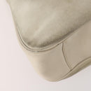 GUCCI Bamboo Shoulder Bag Suede Ivory Gold 001 2113 Auth fm5113-14