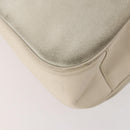 GUCCI Bamboo Shoulder Bag Suede Ivory Gold 001 2113 Auth fm5113-16