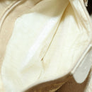 GUCCI Bamboo Shoulder Bag Suede Ivory Gold 001 2113 Auth fm5113-11