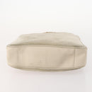 GUCCI Bamboo Shoulder Bag Suede Ivory Gold 001 2113 Auth fm5113-5