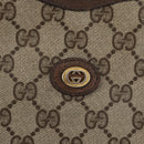 GUCCI GG Supreme Clutch Bag PVC Beige Gold 156 01 061 Auth fm5115-12