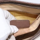 GUCCI GG Supreme Clutch Bag PVC Beige Gold 156 01 061 Auth fm5115-20