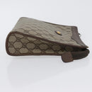 GUCCI GG Supreme Clutch Bag PVC Beige Gold 156 01 061 Auth fm5115-4