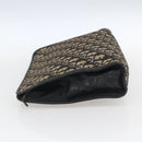 Christian Dior Trotter Canvas Clutch Bag Navy Silver Auth fm5120-3