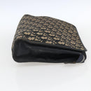 Christian Dior Trotter Canvas Clutch Bag Navy Silver Auth fm5120-4