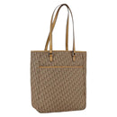 Christian Dior Trotter Canvas Tote Bag Beige Silver Auth fm5121-1