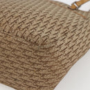Christian Dior Trotter Canvas Tote Bag Beige Silver Auth fm5121-10