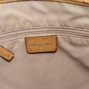 Christian Dior Trotter Canvas Tote Bag Beige Silver Auth fm5121-14