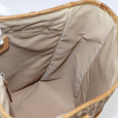 Christian Dior Trotter Canvas Tote Bag Beige Silver Auth fm5121-16