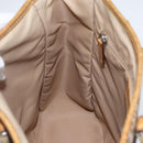 Christian Dior Trotter Canvas Tote Bag Beige Silver Auth fm5121-17