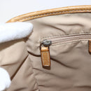 Christian Dior Trotter Canvas Tote Bag Beige Silver Auth fm5121-18