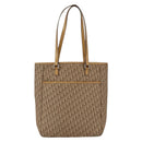 Christian Dior Trotter Canvas Tote Bag Beige Silver Auth fm5121-2
