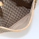 Christian Dior Trotter Canvas Tote Bag Beige Silver Auth fm5121-20