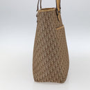 Christian Dior Trotter Canvas Tote Bag Beige Silver Auth fm5121-4