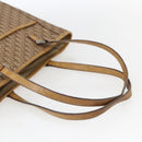 Christian Dior Trotter Canvas Tote Bag Beige Silver Auth fm5121-7