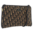 Christian Dior Trotter Canvas Oblique Rabbit Mini Roller Bag Navy Auth fm5122-1