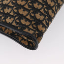 Christian Dior Trotter Canvas Oblique Rabbit Mini Roller Bag Navy Auth fm5122-15