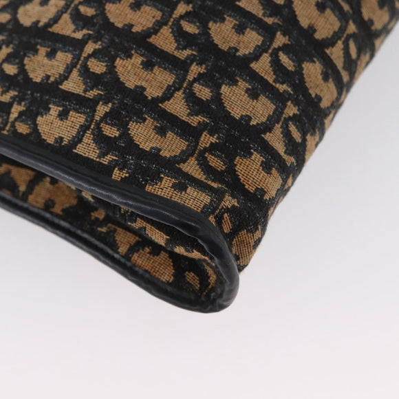 Christian Dior Trotter Canvas Oblique Rabbit Mini Roller Bag Navy Auth fm5122