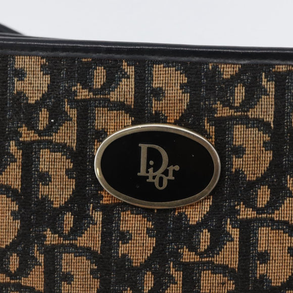 Christian Dior Trotter Canvas Oblique Rabbit Mini Roller Bag Navy Auth fm5122