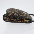 Christian Dior Trotter Canvas Oblique Rabbit Mini Roller Bag Navy Auth fm5122-3