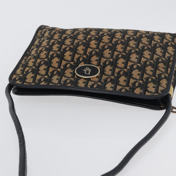 Christian Dior Trotter Canvas Oblique Rabbit Mini Roller Bag Navy Auth fm5122
