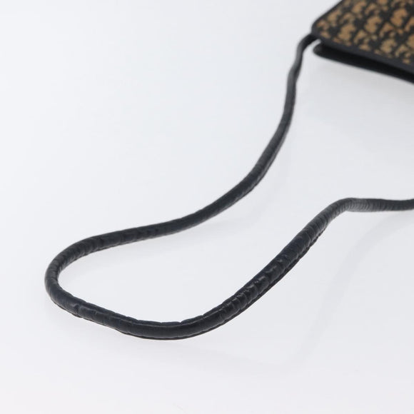 Christian Dior Trotter Canvas Oblique Rabbit Mini Roller Bag Navy Auth fm5122