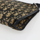 Christian Dior Trotter Canvas Oblique Rabbit Mini Roller Bag Navy Auth fm5123-10