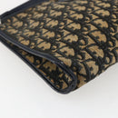 Christian Dior Trotter Canvas Oblique Rabbit Mini Roller Bag Navy Auth fm5123-11