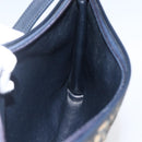 Christian Dior Trotter Canvas Oblique Rabbit Mini Roller Bag Navy Auth fm5123-18